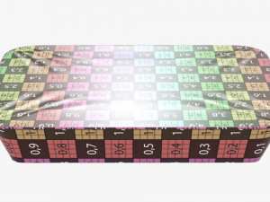 Plastic food container box tray with foil mockup 01 Modelo 3D