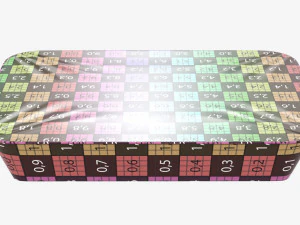 Maqueta de bandeja de caja de contenedor de comida de pl&aacute;stico con papel de aluminio 01 Modelo 3D