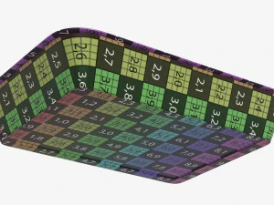 Maqueta de bandeja de caja de contenedor de comida de pl&aacute;stico con papel de aluminio 01 Modelo 3D