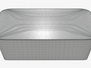 Plastic food container box tray with foil mockup 02 Model 3D