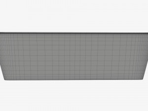 Plastic food container box tray with foil mockup 02 Model 3D