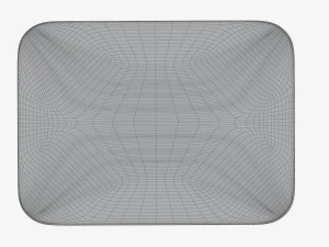 Plastic food container box tray with foil mockup 02 3D Model
