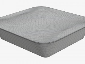 Plastic food container box tray with foil mockup 03 3D Model
