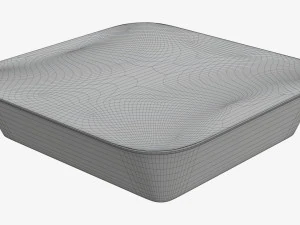 Plastic food container box tray with foil mockup 03 3D Model