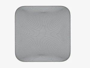 Plastic food container box tray with foil mockup 03 3D Model