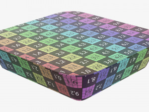 Plastic food container box tray with foil mockup 03 3D Model