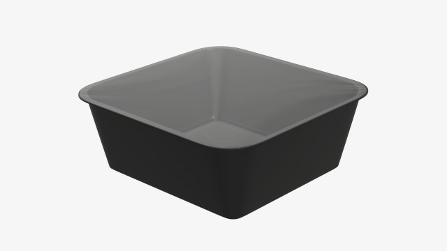 Plastic food container box tray with foil mockup 04 Modelo 3D .c4d .max .obj .3ds .fbx .stl .blend 