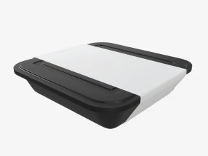 Plastikowa taca na pojemniki na żywność z makietą etykiety 01 Model 3D