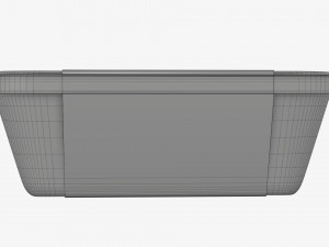 Plastic food container box tray with label mockup 02 Model 3D