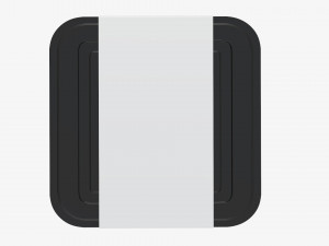 Plastic food container box tray with label mockup 03 Modelo 3D