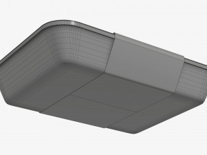 Plastic food container box tray with label mockup 04 Modelo 3D