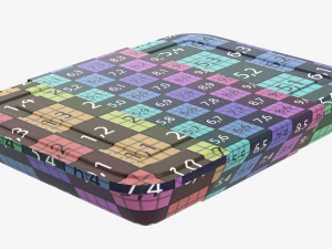 Plastic food container box tray with label mockup 04 3D Model