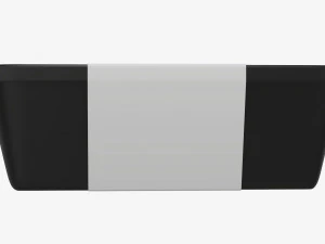 Maqueta de bandeja de caja de contenedor de comida de pl&aacute;stico con etiqueta 06 Modelo 3D