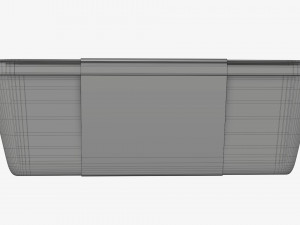 Plastic food container box tray with label mockup 06 Modelo 3D