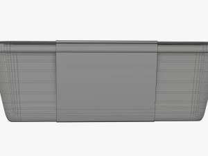 Maqueta de bandeja de caja de contenedor de comida de pl&aacute;stico con etiqueta 06 Modelo 3D