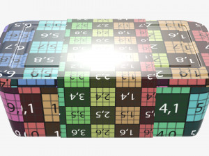 Plastic food container box tray with label mockup 06 Modelo 3D