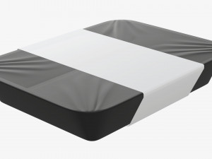 Plastic food container box tray with label mockup 07 Modelo 3D