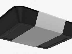 Plastic food container box tray with label mockup 07 Modelo 3D