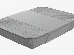 Plastic food container box tray with label mockup 07 Modelo 3D