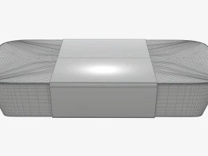 Plastic food container box tray with label mockup 07 3D Model