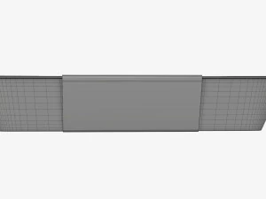 Plastic food container box tray with label mockup 07 3D Model