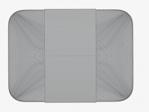 Plastic food container box tray with label mockup 07 Modelo 3D