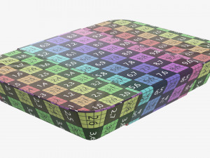 Plastic food container box tray with label mockup 07 Modelo 3D