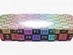 Plastic food container box tray with label mockup 07 Modelo 3D