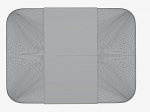 Plastic food container box tray with label mockup 08 3Dモデル