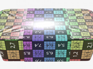 Plastic food container box tray with label mockup 08 3Dモデル