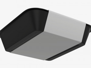 Plastic food container box tray with label mockup 09 3D Model