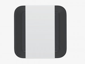 Plastic food container box tray with label mockup 09 3D Model