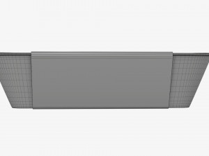 Plastic food container box tray with label mockup 09 3D Model