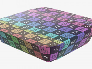 Plastic food container box tray with label mockup 09 3D Model
