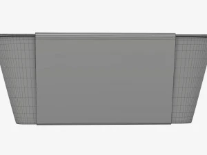 Maqueta de bandeja de caja de contenedor de comida de pl&aacute;stico con etiqueta 10 Modelo 3D