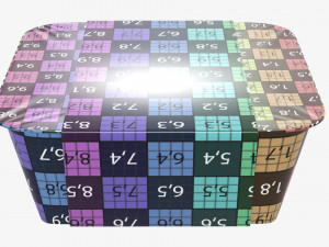 Plastic food container box tray with label mockup 10 Modelo 3D