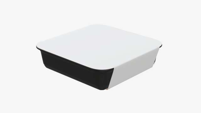 Plastic food container box tray with label mockup 15 Modelo 3D .c4d .max .obj .3ds .fbx .stl .blend 