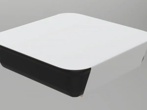 Maqueta de bandeja de caja de contenedor de comida de pl&aacute;stico con etiqueta 15 Modelo 3D