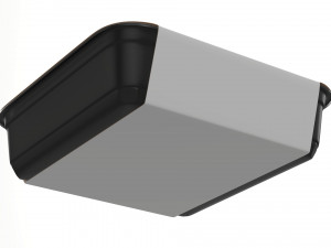 Plastic food container box tray with label mockup 15 Modelo 3D