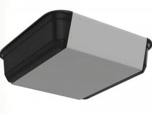 Maqueta de bandeja de caja de contenedor de comida de pl&aacute;stico con etiqueta 15 Modelo 3D