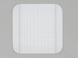 Maqueta de bandeja de caja de contenedor de comida de pl&aacute;stico con etiqueta 15 Modelo 3D