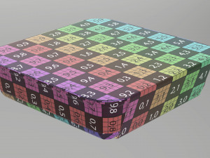 Plastic food container box tray with label mockup 15 Modelo 3D