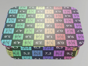 Plastic food container box tray with label mockup 15 Modelo 3D