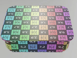 Maqueta de bandeja de caja de contenedor de comida de pl&aacute;stico con etiqueta 15 Modelo 3D