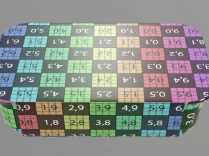 Plastic food container box tray with label mockup 16 3D Model