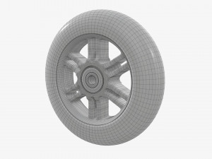 Roller skates wheel 01 Model 3D