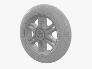 Roller skates wheel 01 3D Model