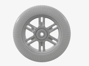 Roller skates wheel 01 3D Model