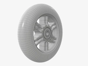 Roller skates wheel 01 3D Model
