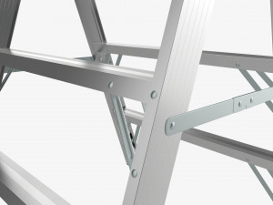 Sawhorse foldable ladder Modelo 3D